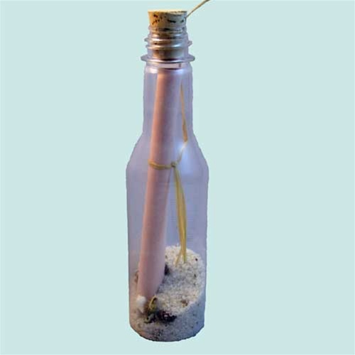 photo of Ocean Shores Message In A Bottle Invitations
